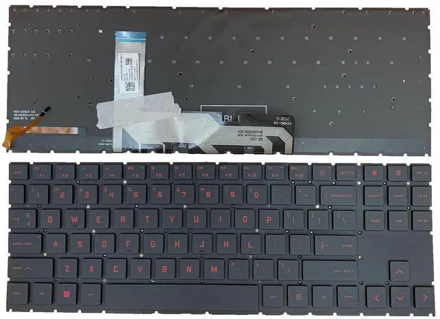 Main image of Tiugochr Laptop Replacement US Layout red Backlight Keyboard for HP OMEN 15 2020 15-EN 15-EK 16-B 16-C 15-EN0010CA 15-EK0019NR 15-EN 15-EN0013DX 15-EN0023DX TPN-Q238 TPN-Q236