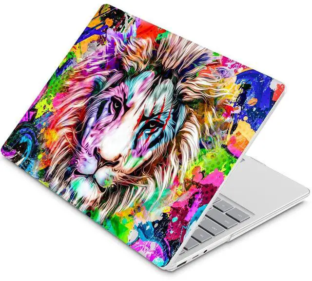 Alt view image 3 of 5 - Tuiklol Case for 15 Inch Microsoft Surface Laptop 5/4/3 2022-2020, Model 1979/1953/1872/1873 Hard Shell Cover, Keyboard Cover+Screen Protector+Dust Plugs,Lion