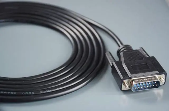 Alt view image 4 of 5 - PC-TTY Programming Cable 6ES5734-1BD20 for Siemens S5 PLC, RS232 to TTY Adapter, DB9 to DB15 Cable