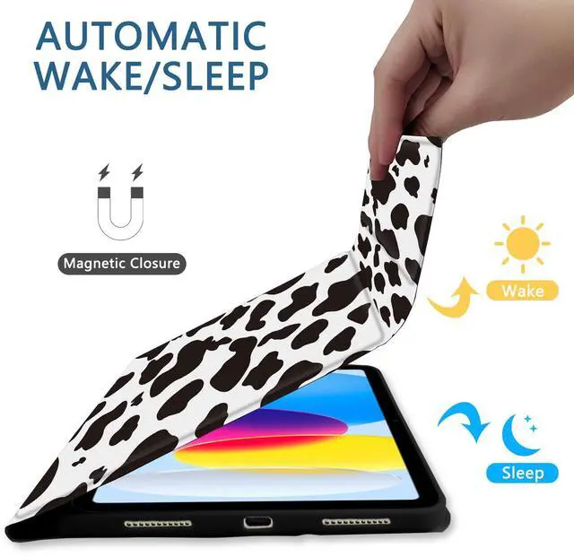 Alt view image 5 of 5 - TopPerfekt for iPad Air 11-inch M2 2024/M3 2025 Keyboard Case, ipad Pro 11 (4th, 3rd, 2nd, 1st Gen 2022/2021/2020/2018) Detachable,Pencil Holder for iPad Air 4/5th 2020/2022 10.9" - Cow Black