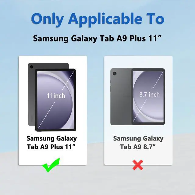 Alt view image 2 of 5 - Case for Samsung Galaxy Tab A9+/A9 Plus 11 inch 2023 Folio Multi-Angle Rotating Stand for Tablet (SM-X210/X216/X218) Auto Wake/Sleep,Cute Cats and Roses