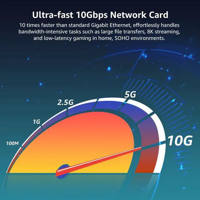 Alt view image 2 of 5 - 10Gb SFP PCIe Netzwerk Karte mit Intel 82599 (X520-DA1) Controller, VIMIN 10G Ethernet Adapter NIC mit Einem Einzelnen 10Gbps SFP+ Port, Kompatibel mit PCIe X8/X16, Unterstutzung Windows/Linux/VMware