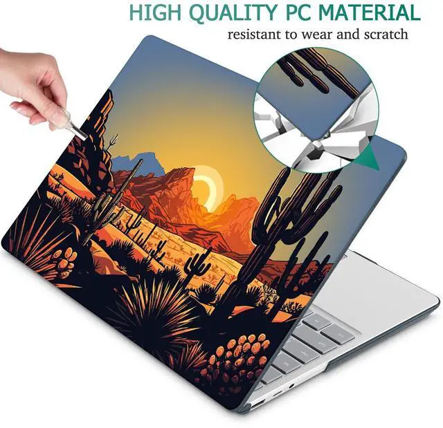 Alt view image 5 of 5 - Tuiklol Case for 12.4 Inch Microsoft Surface Laptop Go 3/2 / 1 2023-2020 Releases, Plastic Hard Shell Case with Screen Protector and Keyborad Cover +Dust Plugs Model 2013/1943,Cactus & Sand