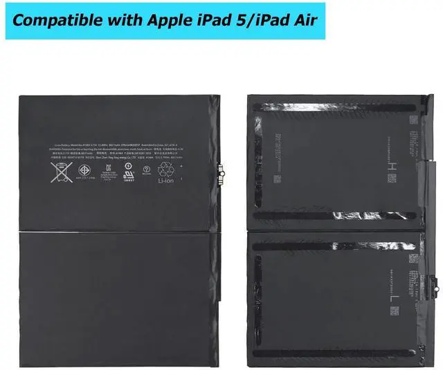 Alt view image 2 of 5 - Vvsialeek A1484 6712-6700 Battery Compatible with iPad 5 iPad Air A1474 A1475 iPad Mini Air 5th 6th 7th Generation Battery Model A1474 A1475 A1476 A1822 A1823 A1893 A1954 A2197