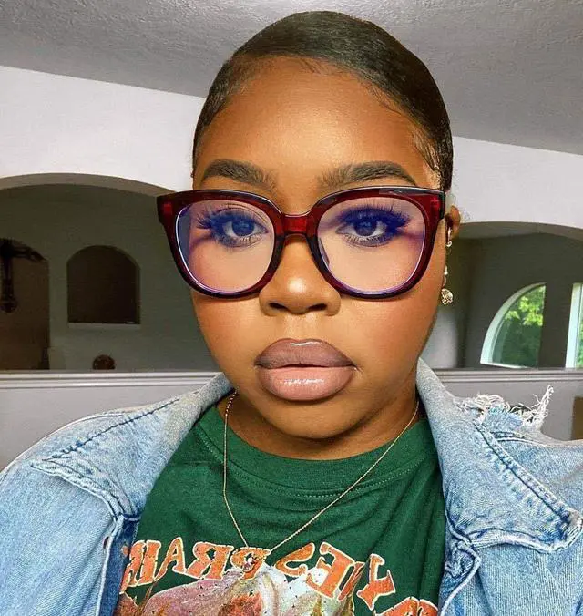 Alt view image 3 of 5 - Vooglam Wine Red Square Blue Light Blocking Glasses for Women, Block UV Blue Light Anti Eyestrain Eyeglasses Vernetta OP049594-02