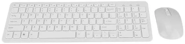Alt view image 2 of 5 - Keyboard and Mouse Sets, High Sensitivity no Delay Keyboard and Mouse, 108 Keys Multi-Functional 2.4G Keyboard Mouse Combo(White)