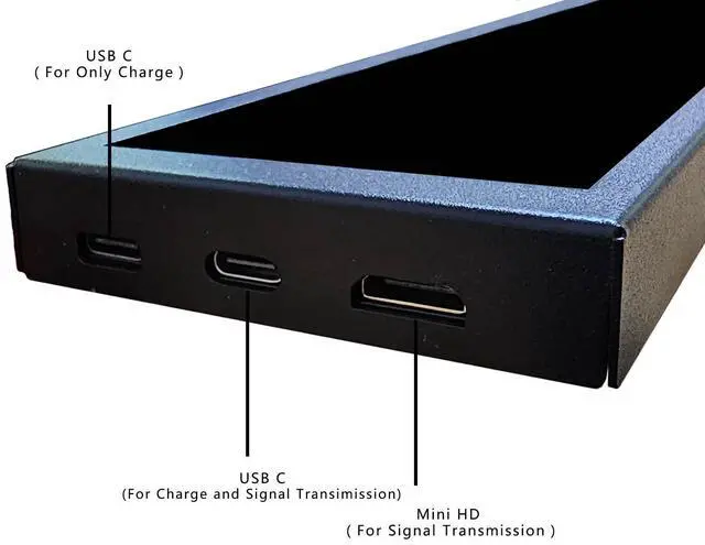 Alt view image 4 of 5 - VSDISPLAY 7.84 Inch Mini Monitor IPS 1280x400 Stretched Bar LCD Secondary Display for Laptop Computer Speed Temp Aida64 CPU GPU Data Monitoring Screen