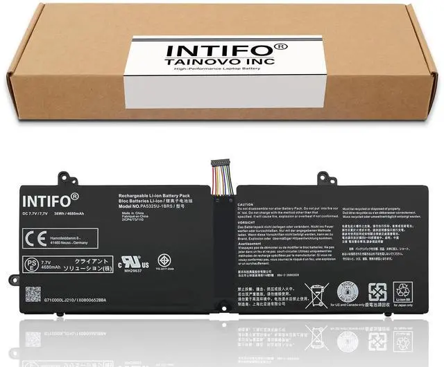 Alt view image 2 of 5 - INTIFO 36Wh PA5325U-1BRS Laptop Battery Compatible with Toshiba Portege X30-T-E Port G X30T-E-113 X30T-E-10Q X30T-E-1DP X30T-E-149 X30T-E-176 X30T-E-1E1 X30-13-14M-15 Notebook [7.7V 4680mAh 4-Cell]