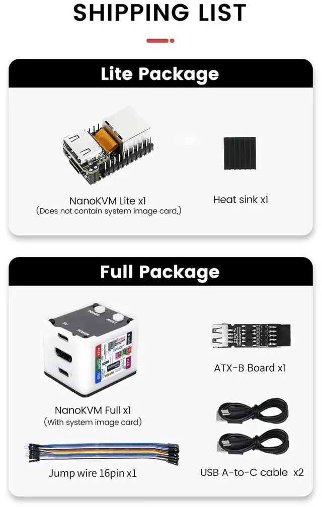 Alt view image 2 of 5 - Sipeed NanoKVM IP-KVM Mini Remote Control Operations Maintenance Server, 2Gbit 256MB DDR3 RISC-V Linux Development Board, 1TOPS NPU 1GHz C906 RISC-V CPU, USB HDMI 100M Network Port (NanoKVM Lite SBC)