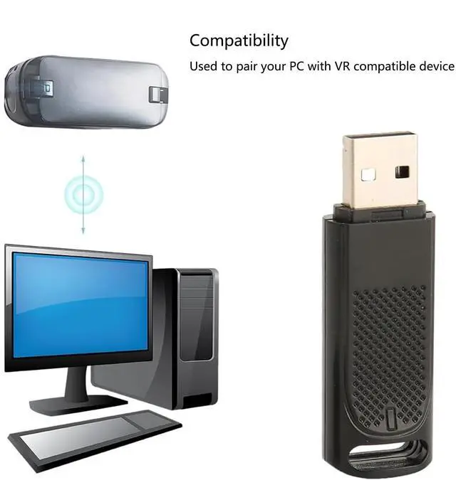 Alt view image 4 of 5 - Upgraded VR Wireless Receiver USB Dongle Receiver for Valve Index Controller Portable Mini HTC Vive Tracker Receiver 1 Pcs