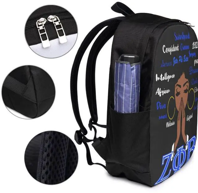 Alt view image 2 of 4 - WANGYAAOLONG Sorority Gifts for Women Rucksack 16 Inch High - Density 600d Oxford Laptop Rucksack - Large Capacity For Travel, Outdoor & Business