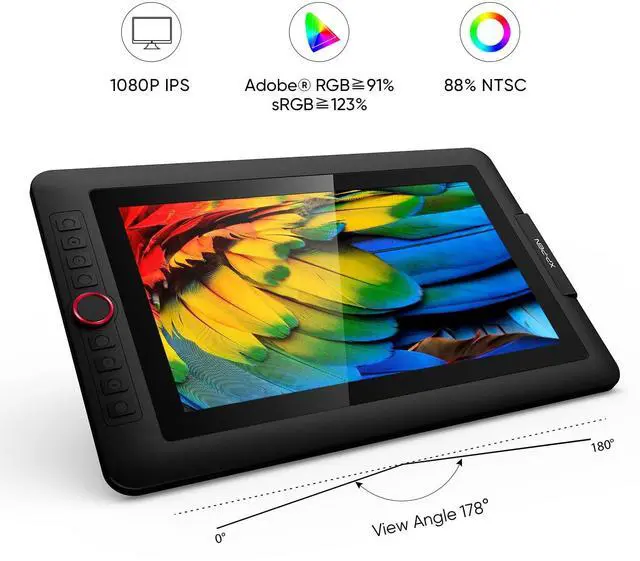 Alt view image 3 of 5 - XPPen Drawing Tablet with Screen Full-Laminated Graphics Drawing Monitor Artist13.3 Pro Graphics Tablet with AC42 Graphics Tablet Stand