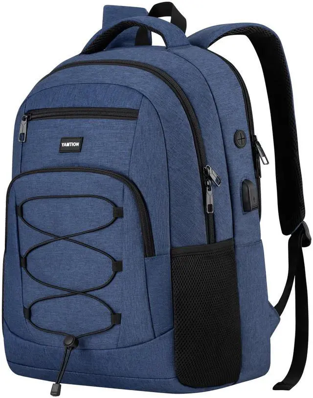 Main image of YAMTION School Backpack for Men and Teen Boys,College Bookbag Laptop Backpack Schoolbag with USB Port for High School Students Adult Work Office