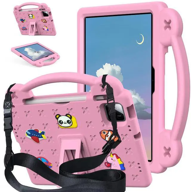 Main image of YRH for Onn 11 inch Tablet Pro Case (2024) Model 100146660, with Strap Stand Handle, Kids EVA Cover for Walmart Surf Onn Tablet Pro 11 inch Case, Pink