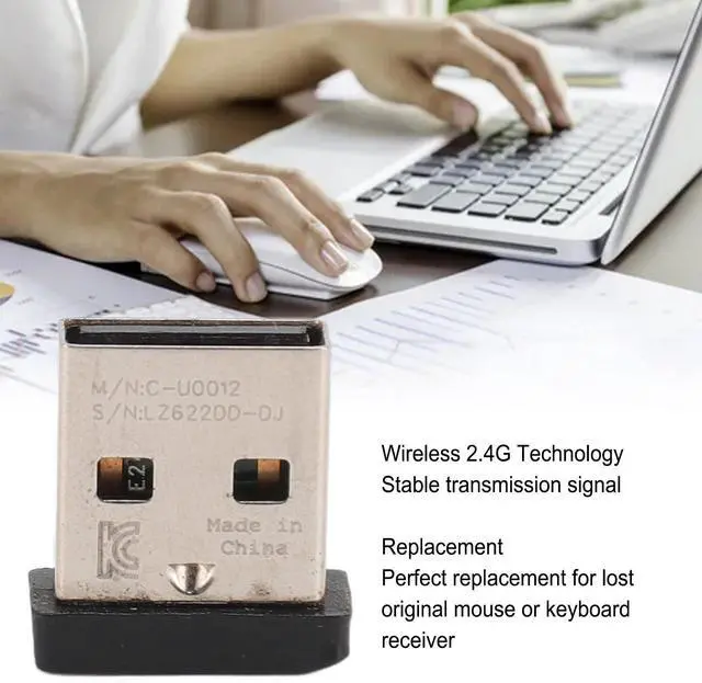 Alt view image 3 of 5 - Replacement USB Receiver for M590 M720 M570 for K230 K270 K375S K400PLUS K780, 2.4 GHz Technology, Plug and Play Mouse Keyboard Receiver Adapter