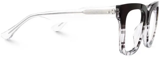 Alt view image 5 of 5 - Zeelool Square Acetate Glasses Retro Eyewear for Women Blue Light Blocking Glasses Anti Eyestrain Glasses ZJGA784822-05 Black