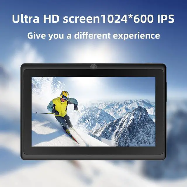 Alt view image 2 of 5 - WUIUHOU 7 inch Android Tablet, 7 inch HD IPS Touchscreent, Quad-Core, 4GB RAM 32GB ROM 1TB Expand, 2MP + 5MP Dual Camera, WiFi 6 Bluetooth 3000 mAh Battery Tab Tablet with Case.