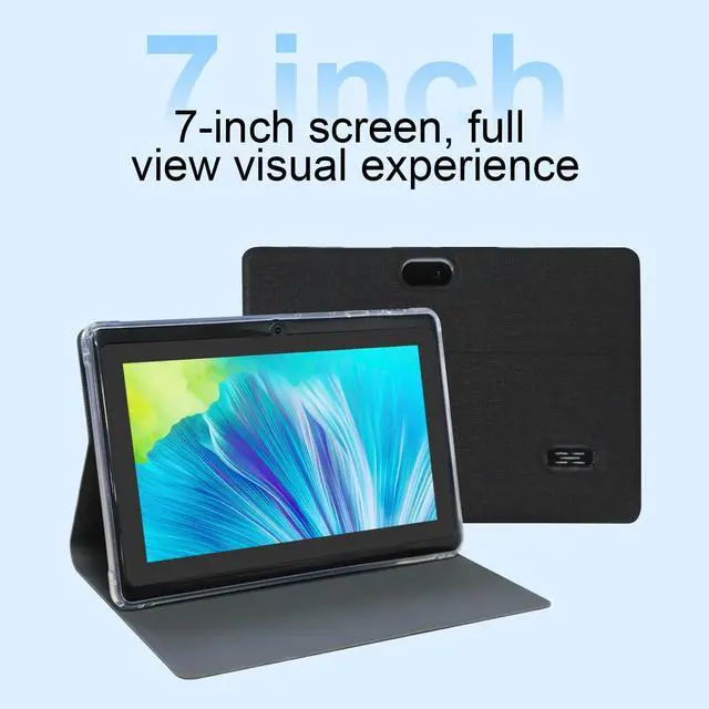 Alt view image 5 of 5 - WUIUHOU 7 inch Android Tablet, 7 inch HD IPS Touchscreent, Quad-Core, 4GB RAM 32GB ROM 1TB Expand, 2MP + 5MP Dual Camera, WiFi 6 Bluetooth 3000 mAh Battery Tab Tablet with Case.