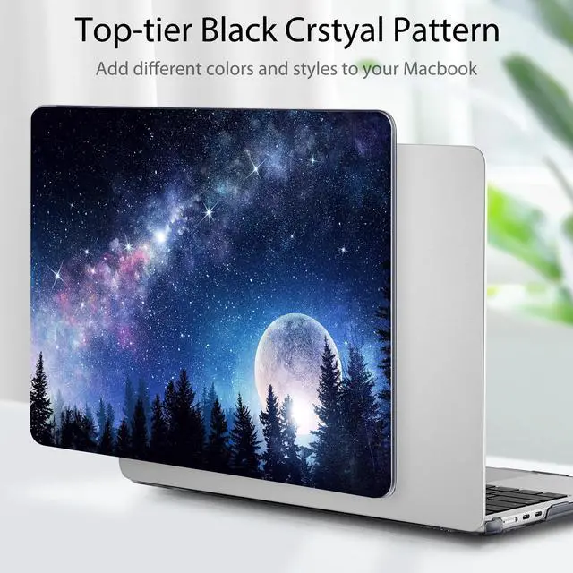 Alt view image 3 of 5 - Tuiklol for M4 MacBook Air 13.6 inch Case 2025-2022 Release M2 Chip Model A3240 A3113 A2681, Plastic Hard Shell Cover for MacBook Air 13.6 Liquid Retina Display with Touch ID, Moonlight