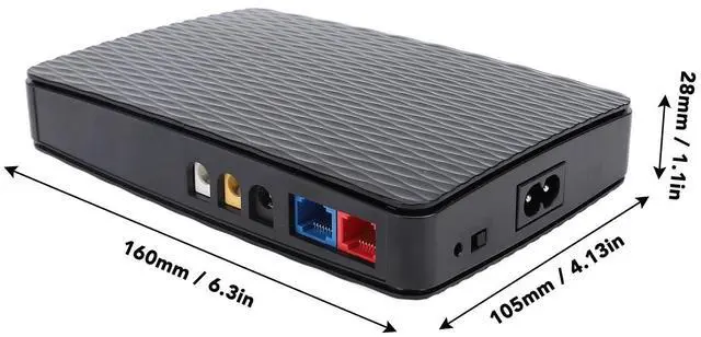 Alt view image 5 of 5 - UPS Power Supply 5V 2A, 9V 12V DC 15V 24V POE, Backup Battery Pack for Router Camera, Fingerprint Attendance Machine