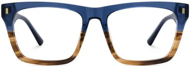 Main image of Zeelool Blue Light Blocking Glasses for Men, Rectangle Fashion Glasses Frame Eyeglasses with Anti UV Glare & Eyestrain Lens ZJGA996987-01B