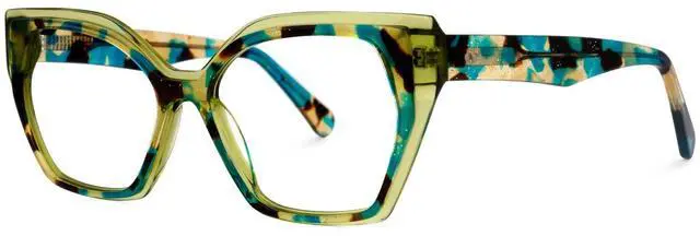 Main image of Zeelool Vintage Cat Eye Blue Light Blocking Glasses for Women Smoaks ZJGA444418-04 Green