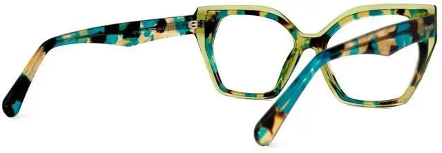 Alt view image 4 of 4 - Zeelool Vintage Cat Eye Blue Light Blocking Glasses for Women Smoaks ZJGA444418-04 Green