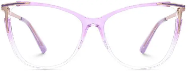 Main image of Zeelool Blue Light Blocking Glasses, Cat Eye Glasses Frame for Women Eyeglasses with Non-prescription Clear Lenses ZJGX368841-17B