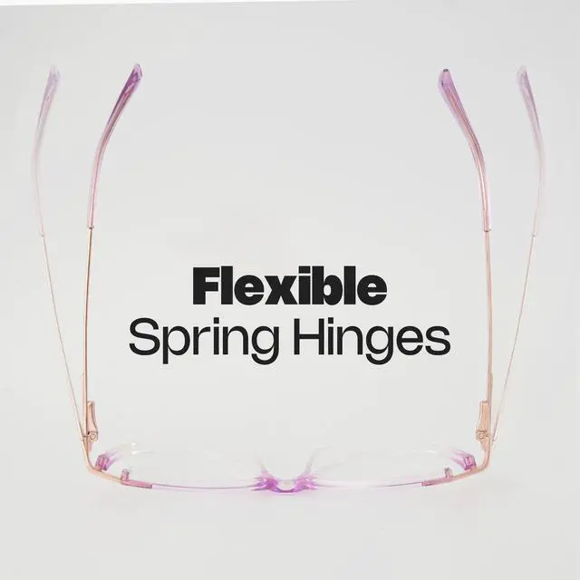 Alt view image 4 of 5 - Zeelool Blue Light Blocking Glasses, Cat Eye Glasses Frame for Women Eyeglasses with Non-prescription Clear Lenses ZJGX368841-17B