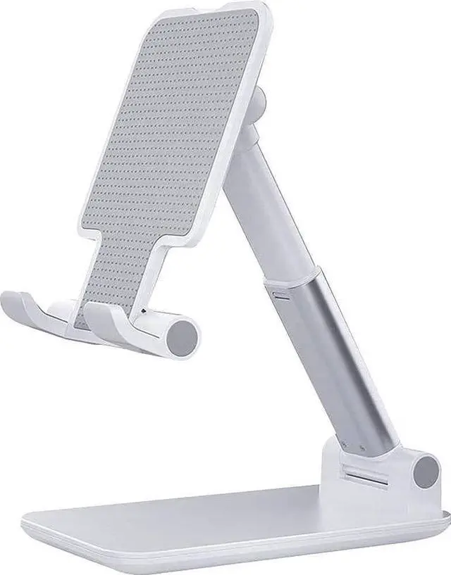 Main image of ZERODAMAGE SAHARA CASE SaharaCase Foldable Stand for Most Cell Phones and Tablets up to 10" [Aluminum Alloy Construction] Rugged Protection Anti-Slip Grip (White)