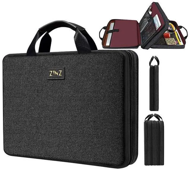 Main image of ZINZ Slim Expandable Laptop Case 15.6 Inch Sleeve Upgraded Protective Durable Recycled Carrying Case Compatible with MacBook 15" & 16" and Most 15" 15.6" 16" Notebook,B01K01