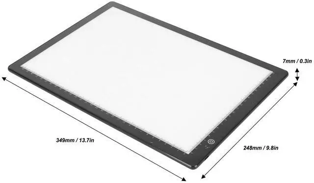 Alt view image 4 of 5 - Slide Viewer Light Box, Ultra Thin Film Negatives & Old Slides Scanning Light Box with 3 Adjustable Brightness, USB Powered Slide Viewer Light Pad for Artist Sketching