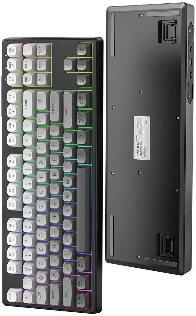 Main image of ZIYOU LANG X Attack Shark M87 75% Wireless Gaming Keyboard Mechanical Feel Silent Rainbow Backlit Bluetooth/2.4Ghz PBT Gradient Keycaps Rechargeable 4000mAH Battery Ergonomic for MAC/Win/PC-Moonnight