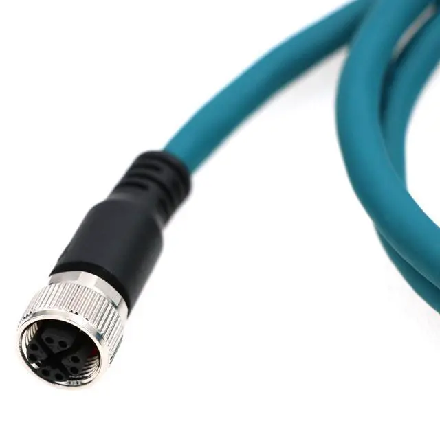 Alt view image 2 of 5 - ZBLZGP Flexible Wiring M12 8 Pin Female X-Code RJ45 Cable 1M for Industrial Automation
