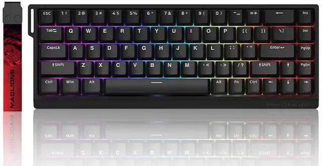 Main image of ZMX MADLIONS MAD 68 HE Magnetic Switch RGB Gaming Keyboard,65% Hall Effect Rapid Trigger Adjustable Actuation Hot Swap Wired Mechanical Keyboard with PBT Keycaps PC/Mac Gamer (Black)