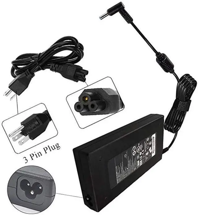 Alt view image 5 of 5 - AC Adapter for HP 150W 135W 120W Laptop Charger, HP ZBook Studio Victus 15 OMEN by 15 17 Pavilion Gaming 15 17 TPN-CA11 TPN-DA09 ZBook Power Cord