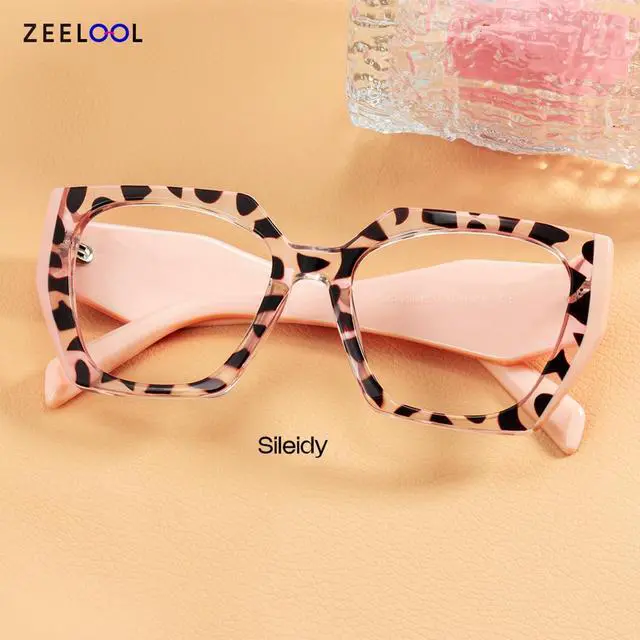 Alt view image 2 of 5 - Zeelool Vintage Geometric Blue Light Blocking Glasses for Women Sileidy ZJGP909372-14 Brown