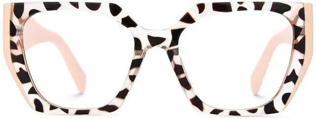 Main image of Zeelool Vintage Geometric Blue Light Blocking Glasses for Women Sileidy ZJGP909372-14 Brown