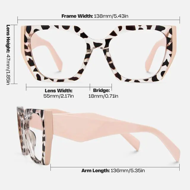 Alt view image 4 of 5 - Zeelool Vintage Geometric Blue Light Blocking Glasses for Women Sileidy ZJGP909372-14 Brown