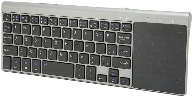 Main image of Zyyini Wireless Keyboard with Touchpad, 2 in 1 Portable Computer Keyboard with Numeric Keypad,QWERTY Layout, for Notebooks, Computers
