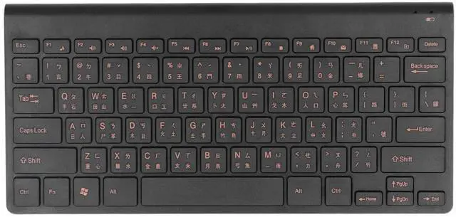 Alt view image 5 of 5 - Zyyini Chinese English Keyboard, 78 Keys 2.4G Traditional Cangjie Character Keyboard, Thin Lightweight Silent Keyboard Mouse Combos,for Laptop Computer