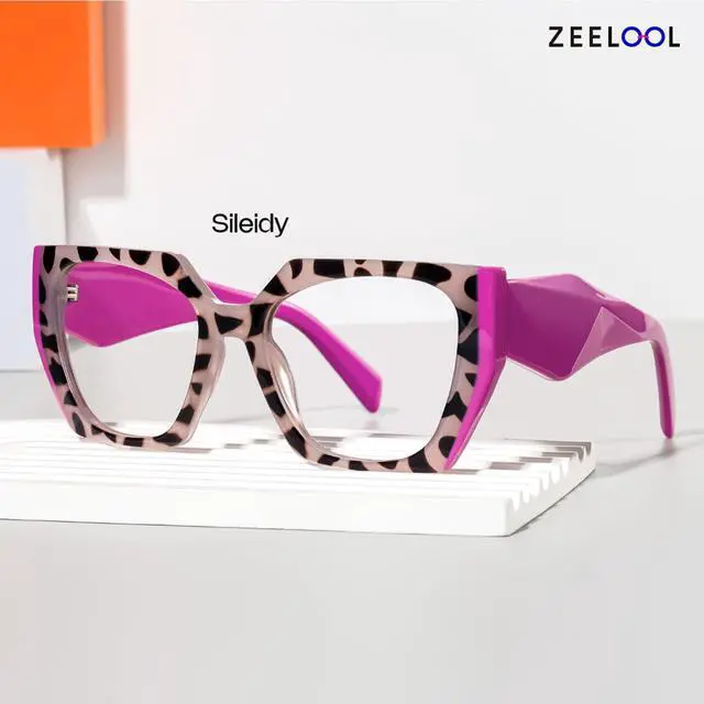 Alt view image 2 of 5 - Zeelool Vintage Geometric Blue Light Blocking Glasses for Women Sileidy ZJGP909372-13 Tortoise
