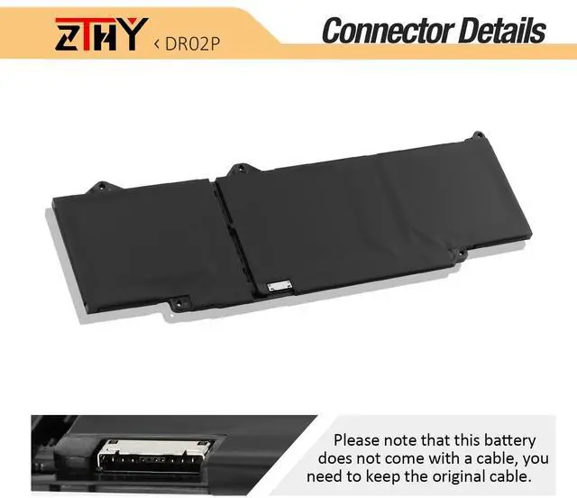 Alt view image 4 of 5 - DR02P R73TC 54Wh 3Cell Laptop Battery Replacement for Dell Latitude 3440 5440 5450 5540 5550 7455 Precision 3480 3490 3580 3590 P127F P127F001 P169G P169G001 P181G P182G 2X1V9 803W6 0803W6 GRWKG JTG7N