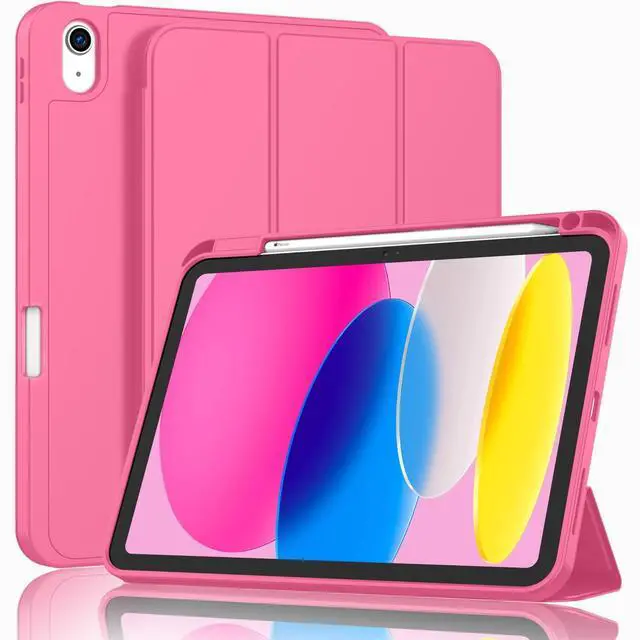 Main image of ZryXal iPad (A16) Case/iPad 10th Generation Case [11-Inch 2025/10.9 Inch 2022] with Pencil Holder, Smart Cover with Soft TPU Back [Support Auto Wake/Sleep] (Watermelon)