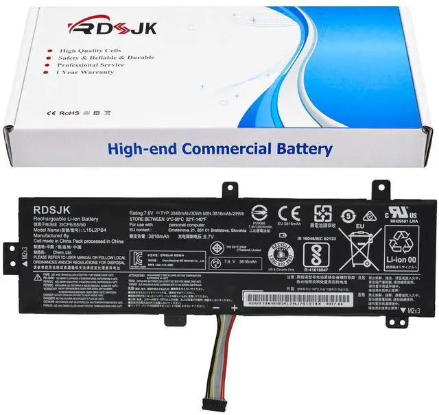 Main image of L15L2PB4 L15L2PB5 Laptop Battery for Lenovo IdeaPad 310-15ISK 310-15IKB 310-15ABR 310-15IAP 310 Touch-15IKB/15ISK 510-15ISK 510-15IKB L15C2PB5 L15M2PB5 L15M2PB3 L15C2PB3 L15C2PB7 L15S2TB0 7.6V 30Wh