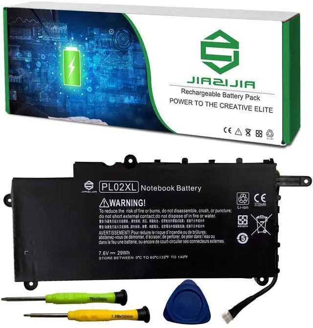 Main image of JIAZIJIA PL02XL 751875-001 Laptop Battery Replacement for HP Pavilion X360 11-N019TU 11-N020TU 11-N021TU 11-N021BR 11-N022TU 11-N022BR 11-N023TU 11-N024TU Series 751681-421 HSTNN-LB6B 7.6V 29Wh