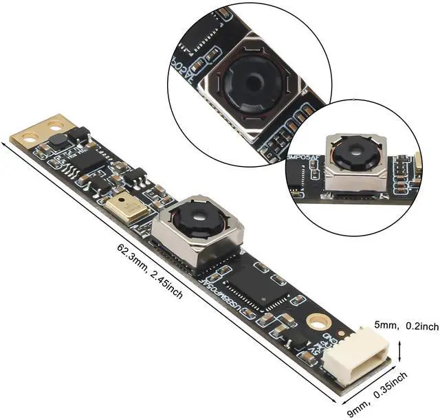 Alt view image 5 of 5 - SVPRO 8MP Autofocus USB Camera With Microphone for Computer - UVC USB2.0 Mini Lightburn Micro USB PC Module With Audio Video - Laser Engraver Webcam Board