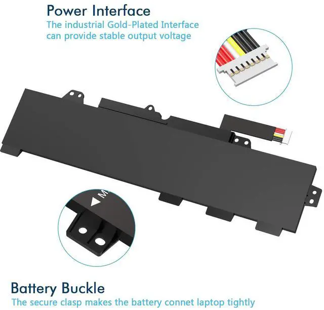 Alt view image 5 of 5 - BRTONG Replacement TT03XL Laptop Battery for HP EliteBook 850 G6 850 G5 ZBook 15U G6 15U G5 Series 932824-2C1 932824-1C1 933322-855 932824-421 HSN-113C-5 HSTNN-DB8K HSTNN-LB8H HSTNN-UB7T HSN-I13C-5