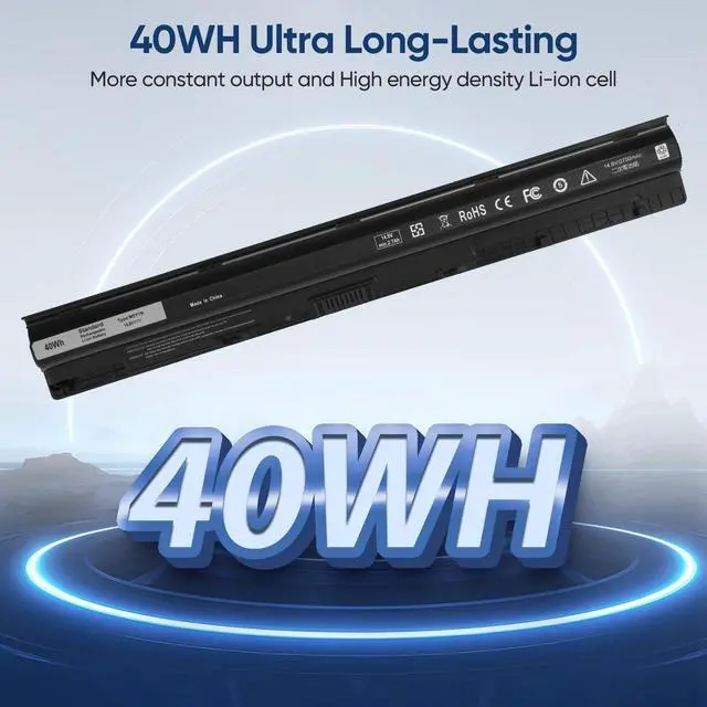 Alt view image 3 of 5 - 40WH M5Y1K 14.8V Replacement Laptop Battery for Dell Inspiron 14 15 17 5000 3000 Series 5559 5558 3451 3558 i3558 3565 3567 5451 5755 5756 5458 5759 5758 GXVJ3 WKRJ2 VN3N0 991XP P63F P47F P51F P52F
