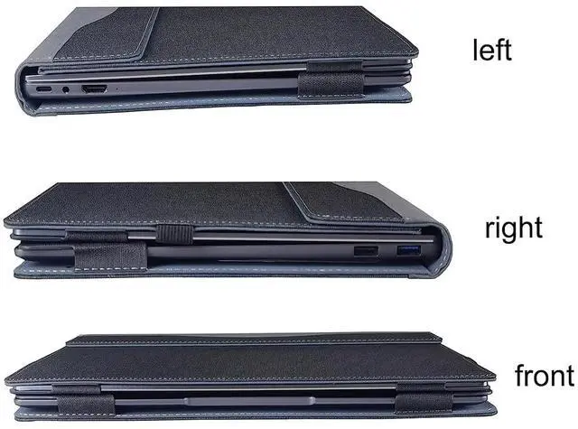 Alt view image 5 of 5 - Laptop Case Cover for HP Envy x360 2-in-1 Laptop 16-ad 16z-ad 16-ac 16t-ac 16inch Laptop [not Compatible with Any Other Model] ,2 in 1 PU Leather Inside Pocket Cover (Dark Gray)